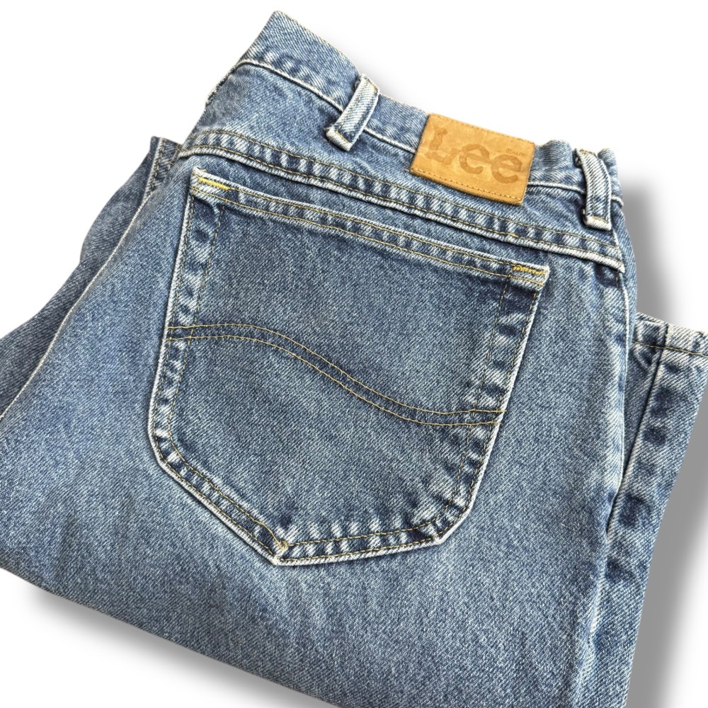 Lee Jeans Men's Relaxed Fit Distressed Denim‎ Pants Light Wash